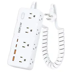 GE PROFILE - Regleta de alimentación retráctil con protección contra sobretensiones