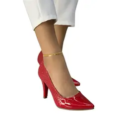 EVEGONZ - Sandalia de Tacon 7 1/2 Rojo Tacones de Mujer