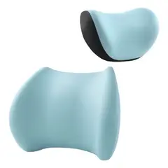 GENERICO - Cojín Cuello Lumbar Espuma Viscoelástica Universal Viaje Oficina