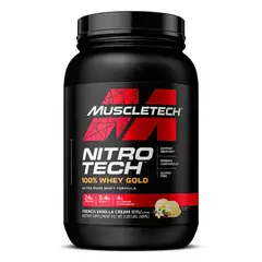 MUSCLETECH - Nitro Tech 100% Whey Gold 2 Libras - Vainilla