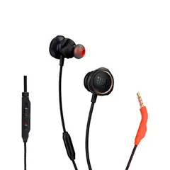 JBL - Audífonos Gamer In-Ear Quantum 50 QuantumSOUND Micrófono Orientado Voz Slider Vol 3.5mm - Negro