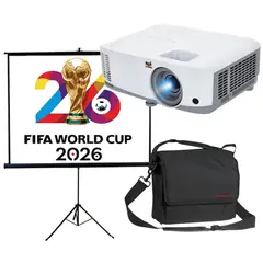 VIEWSONIC - Video Proyector Pa503w 4000 Lúmenes con Morral y Telon