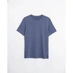 ATMOS - Camiseta Deportiva Con Reflectivo En Espalda Para Hombre Azul