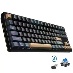 SHAD - Teclado Mecánico Gamer Triple Modo Cable tipo C + Bluetooth e Inalámbrico