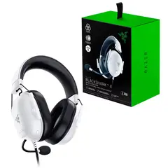 RAZER - DIADEMA GAMER BLACKSHARK V2 X WHITE SONIDO 7.1, JACK 3.5 MM, MULTIPLATAFORMA