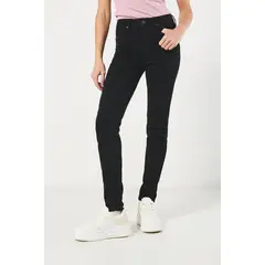 KOAJ - Jean negro push up con realce posterior y tiro alto Mujer