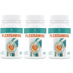 GENERICO - 3 FLEXOSAMINE ELIMINA EL DOLOR ARTICULAR GLUCOSAMINA ORIGINAL 20 caps