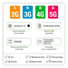 INFINIX - Celular Hot 60i 8GB RAM 256GB 5G Rojo