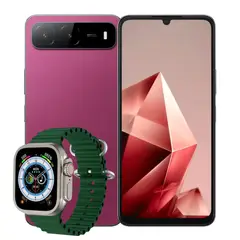 INFINIX - Celular Hot 60i 8GB RAM 256GB 5G Rojo + Smartwatch Mobula H8 Ultra