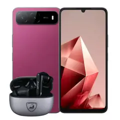 INFINIX - Celular Hot 60i 8GB RAM 256GB 5G Rojo + Obsequio Audifonos Lamborghini
