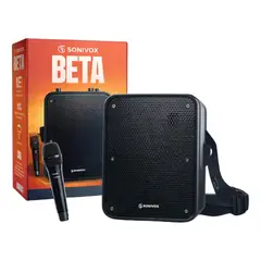 SONIVOX - Parlante Portátil Bluetooth Perifoneo Karaoke Microfono 30w Negro
