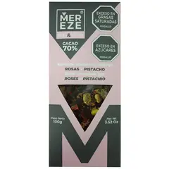 MEREZE - Brr 100grs 70% Rosas + Pistachos