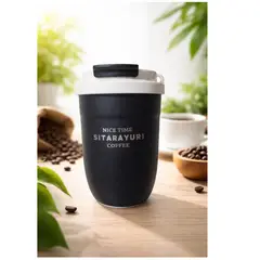 GENERICO - Vaso Térmico con Filtro para Infusiones y Frutas Té Frío o Caliente (Negro)
