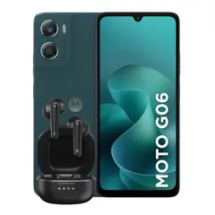 MOTOROLA - Celular G06 4Gb RAM 128Gb Azul 1 SIM + Obsequio Audifonos Genius