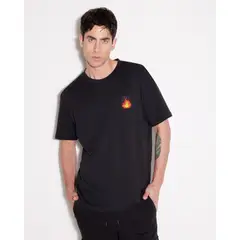 SEVEN SEVEN - Camiseta Para Hombre Manga Corta Color Negro Marca #45092231