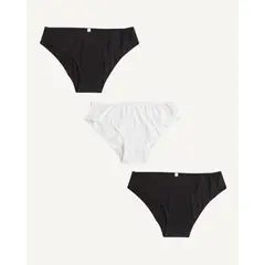SEVEN SEVEN - Panty X3 Para Mujer Hispter Color Negro Marca #28800049