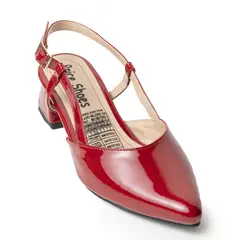 PRICE SHOES - Priceshoes Zapatos Ejecutivo puntudo en Charol para Mujer 9721215ROJO