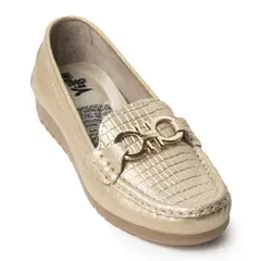 SKY WALK - Mocasines para Mujer en Cuero 802G10CHAMPANA