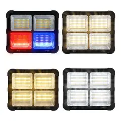GENERICO - Reflector Solar GDplus 120W LED Portátil Con Power Bank Negro