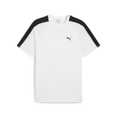 PUMA - Camisas Deportivas Originales T7 Tee Blanco Hombre