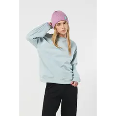 KOAJ - Buzo verde oversize con manga ranglan y cuello redondo Mujer