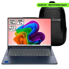 LENOVO - PORTATIL 14IRH10 INTEL CORE I5-13420H 16GB RAM 1TB SSD 14 WUXGA + BOLSO