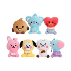 GENERICO - Coleccion 7 Llaveros En Peluche Kpop Bts B21