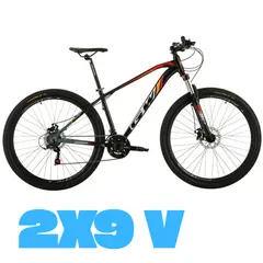 GW - BICICLETA MTB 29P 2X9VEL JAGUAR ALUMINIO NEGRO NARANJA