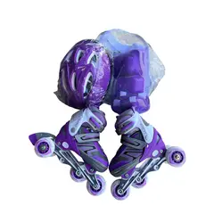 SPORT RUNNER - PATINES BLADE MORADO TALLAS AJUSTABLES 24-25-26 + KIT + BOLSO