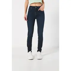 KOAJ - Jean azul intenso jegging con bolsillos y ajuste ceñid Mujer