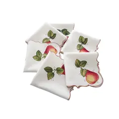 ARTESANAL - SERVILLETAS EN TELA LINO X 6 UNIDADES