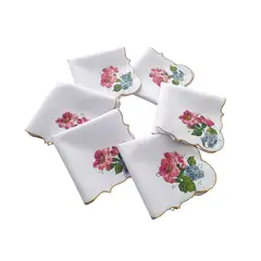 ARTESANAL - SERVILLETAS EN TELA LINO X 6 UNIDADES