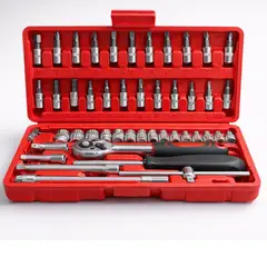 GENERICO - Kit Ratchet 46 Piezas Mecánica Profesional