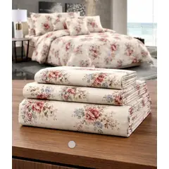 SIRENITAS - Sabana Ajustable bajera y Fundas Rosa Roja