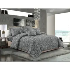 SIRENITAS - Edredón Cubrelecho Colcha Doble faz Cama Doble Geometrico San Pablo