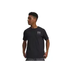 UNDER ARMOUR - Camiseta Hombre M BLUR LOGO SS Negro