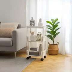 DIMATEX LEON - Organizador Multiusos Estante Móvil 3 Niveles Refreverte