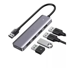 UGREEN - Adaptador USB 4 En 1 5 Gbps 4 Puertos USB 3.0 Puerto DC 5V HUB