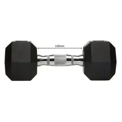 K6 - Mancuerna Hexagonal Encauchetada Gym 2.5 Kg