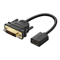 UGREEN - Cable Adaptador HDMI hembra a DVI-D 24+1 macho Conectores Dorados Soporta Resolución 1080P