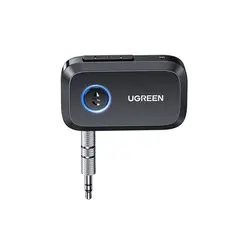 UGREEN - Adaptador Jack 3.5 mm Receptor Audio Bluetooth 5.4 para Coche Audio Micrófono Incorporado