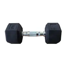 K6 - Mancuerna Hexagonal Encauchetada Gym 5 Kg