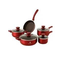 SCHAFFHAUSEN - Bateria Juego Ollas Acero Inoxidable Velvet 9