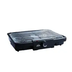 HOME ELEMENTS - Asador Electrico Grill BBQ 5 Niveles De Temperatura 1400 W Negro 110v