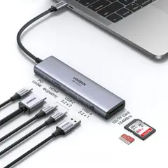 UGREEN - Adaptador Multipuerto 7 en 1 / Hub Hdmi USB-C 4K 3.260Hz Tf 100W