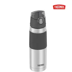 THERMOS - BOTELLA HIDRATACION 530ML ACERO INOXIDABLE DOBLE PARED GRIS Y NEGRO