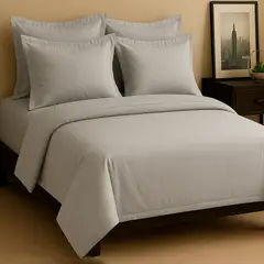 LILE - Juego de sábanas gris