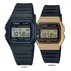 CASIO - Reloj En Pareja Modelo F-91W Diseño Casual
