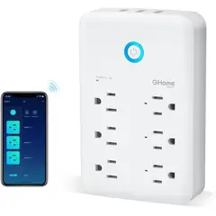 G HOME - Multitoma de pared Ghome wifi con 3 puertos usb