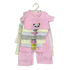 MUNDO BEBE - Semanario Bebe Niña bordado 21 piezas